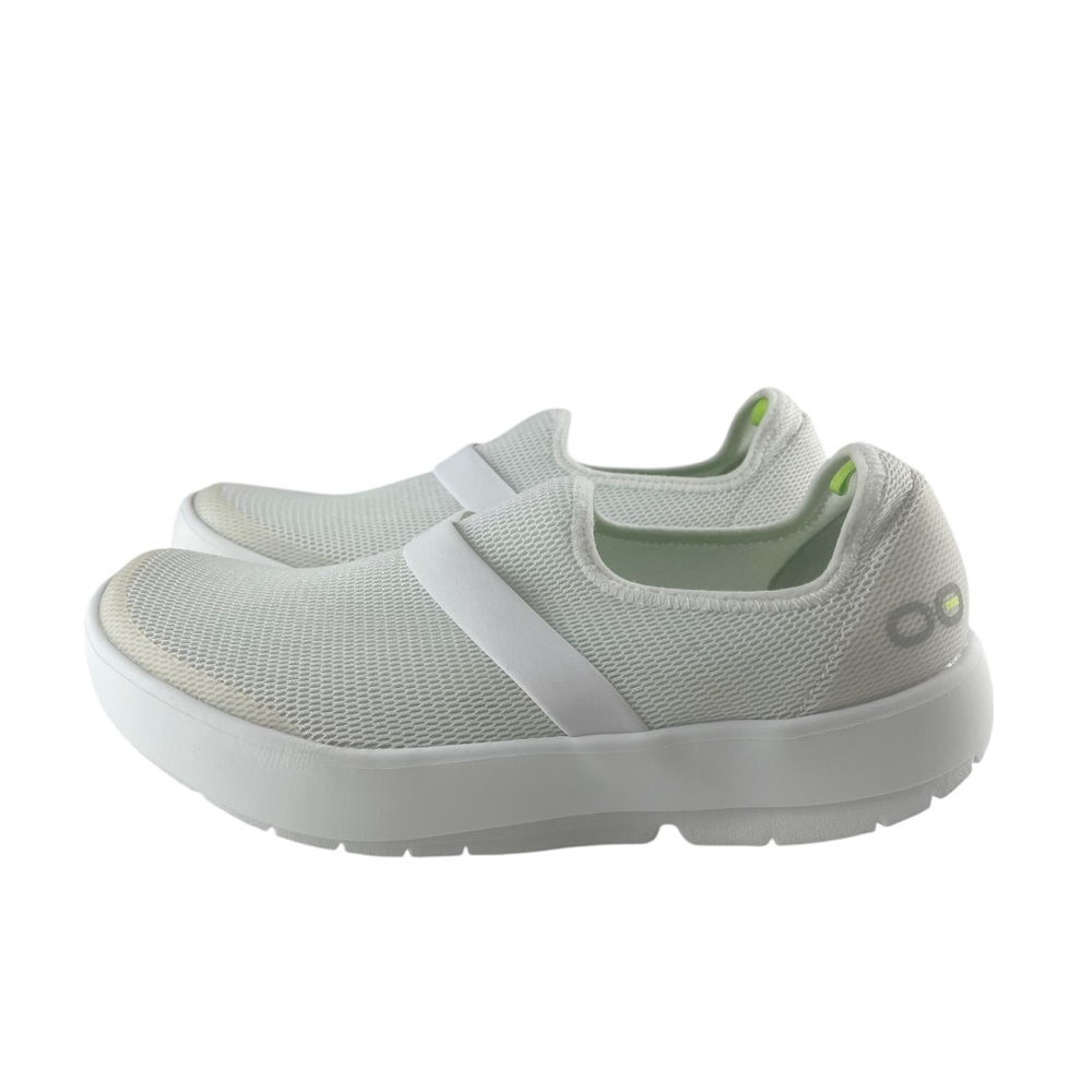 OOFOS OOmg Low Recovery Women's White Slip-On Sneakers Sz. 10 - Picture 6 of 13